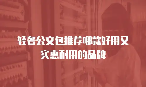 轻奢公文包推荐哪款好用又实惠耐用的品牌