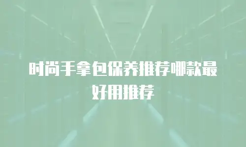 时尚手拿包保养推荐哪款最好用推荐