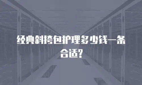 经典斜挎包护理多少钱一条合适?