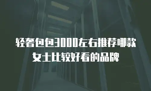 轻奢包包3000左右推荐哪款女士比较好看的品牌