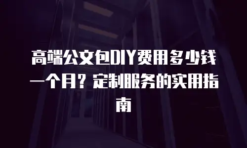 高端公文包DIY费用多少钱一个月？定制服务的实用指南