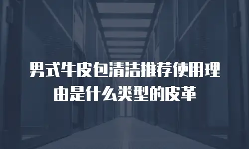男式牛皮包清洁推荐使用理由是什么类型的皮革
