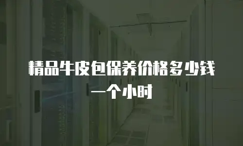 精品牛皮包保养价格多少钱一个小时