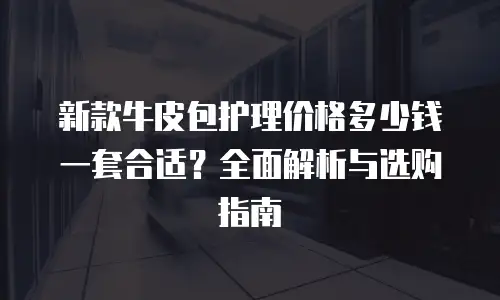 新款牛皮包护理价格多少钱一套合适？全面解析与选购指南
