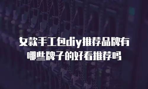 女款手工包diy推荐品牌有哪些牌子的好看推荐吗
