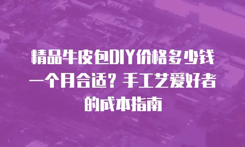 精品牛皮包DIY价格多少钱一个月合适？手工艺爱好者的成本指南