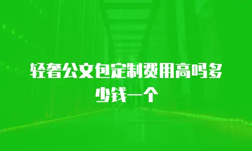 轻奢公文包定制费用高吗多少钱一个