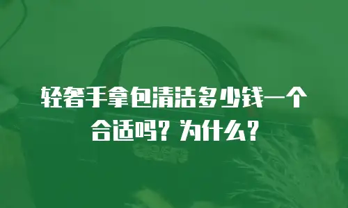 轻奢手拿包清洁多少钱一个合适吗？为什么？