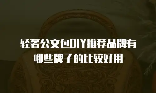 轻奢公文包DIY推荐品牌有哪些牌子的比较好用