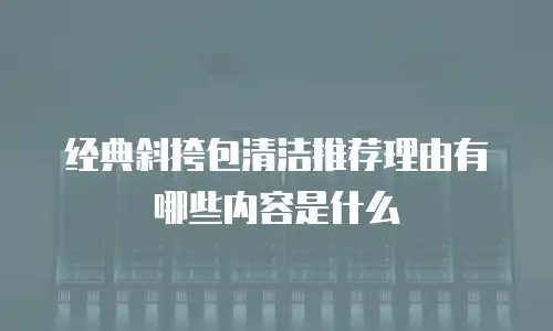 经典斜挎包清洁推荐理由有哪些内容是什么