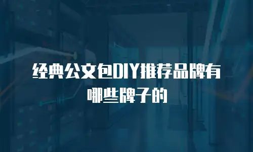 经典公文包DIY推荐品牌有哪些牌子的