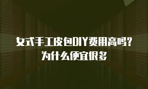 女式手工皮包DIY费用高吗？为什么便宜很多