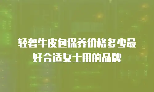 轻奢牛皮包保养价格多少最好合适女士用的品牌