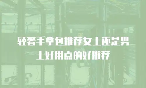 轻奢手拿包推荐女士还是男士好用点的好推荐