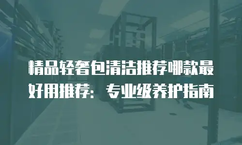 精品轻奢包清洁推荐哪款最好用推荐：专业级养护指南