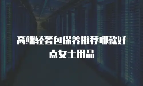 高端轻奢包保养推荐哪款好点女士用品