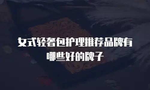 女式轻奢包护理推荐品牌有哪些好的牌子