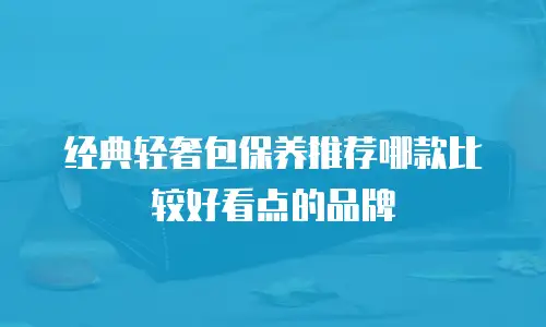 经典轻奢包保养推荐哪款比较好看点的品牌