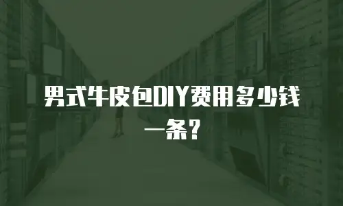 男式牛皮包DIY费用多少钱一条？