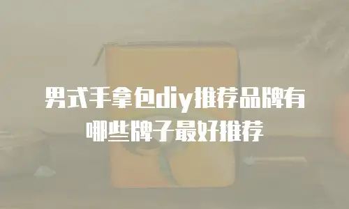 男式手拿包diy推荐品牌有哪些牌子最好推荐