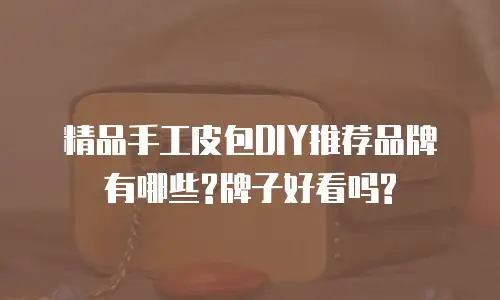 精品手工皮包DIY推荐品牌有哪些?牌子好看吗?