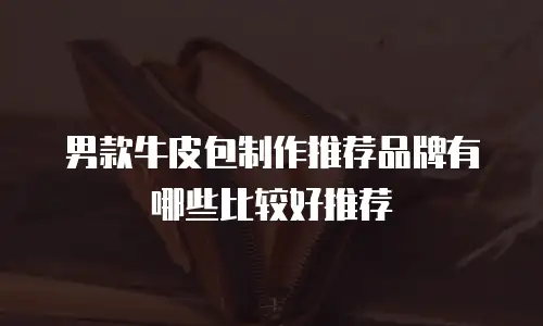 男款牛皮包制作推荐品牌有哪些比较好推荐