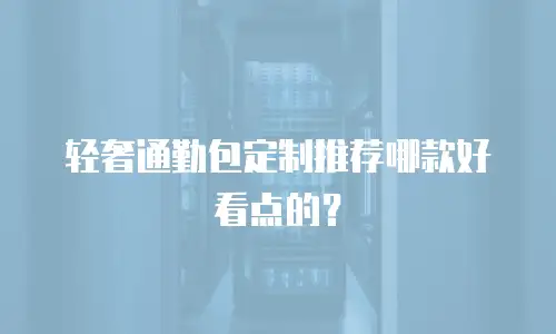 轻奢通勤包定制推荐哪款好看点的？
