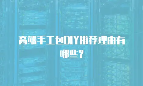 高端手工包DIY推荐理由有哪些？