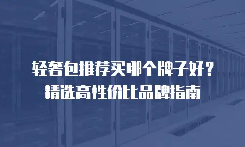 轻奢包推荐买哪个牌子好？精选高性价比品牌指南