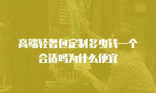 高端轻奢包定制多少钱一个合适吗为什么便宜