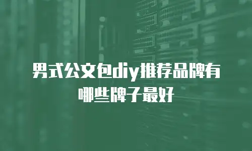 男式公文包diy推荐品牌有哪些牌子最好
