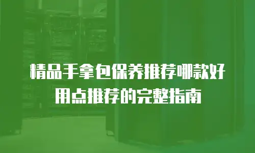 精品手拿包保养推荐哪款好用点推荐的完整指南
