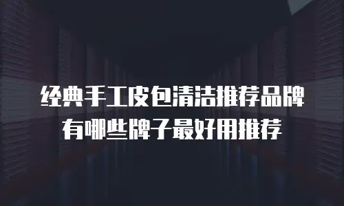 经典手工皮包清洁推荐品牌有哪些牌子最好用推荐