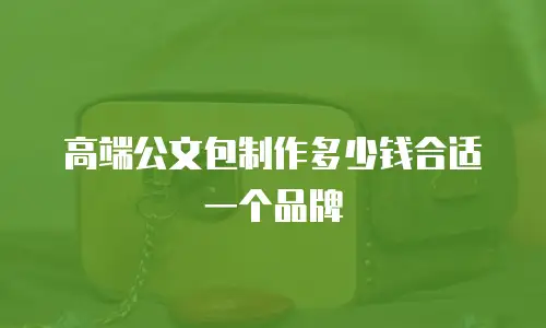 高端公文包制作多少钱合适一个品牌