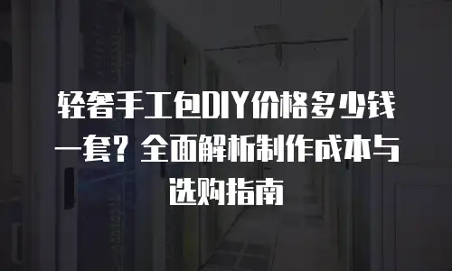 轻奢手工包DIY价格多少钱一套？全面解析制作成本与选购指南