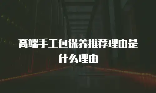 高端手工包保养推荐理由是什么理由