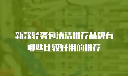 新款轻奢包清洁推荐品牌有哪些比较好用的推荐