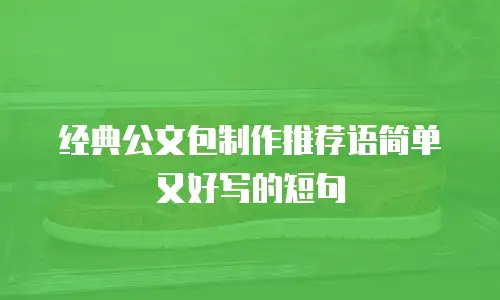 经典公文包制作推荐语简单又好写的短句