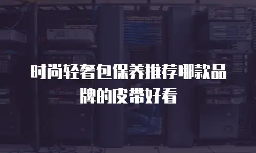 时尚轻奢包保养推荐哪款品牌的皮带好看