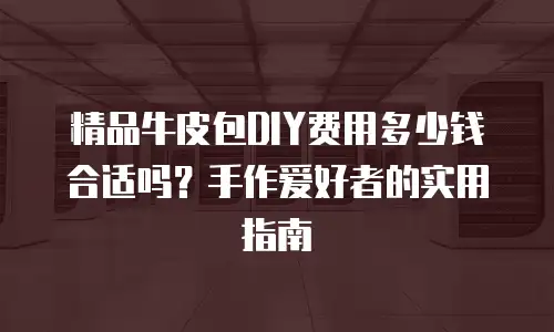 精品牛皮包DIY费用多少钱合适吗？手作爱好者的实用指南