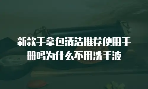 新款手拿包清洁推荐使用手册吗为什么不用洗手液