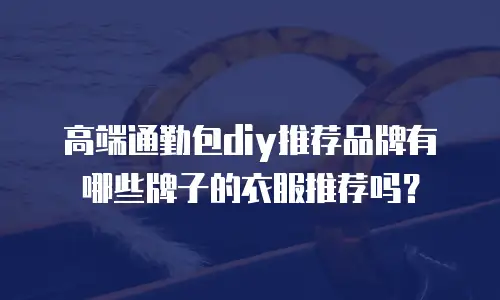 高端通勤包diy推荐品牌有哪些牌子的衣服推荐吗？