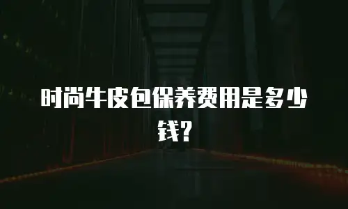 时尚牛皮包保养费用是多少钱？