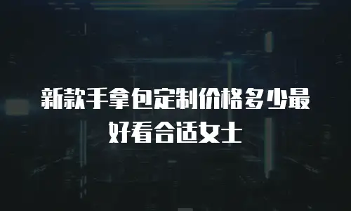 新款手拿包定制价格多少最好看合适女士