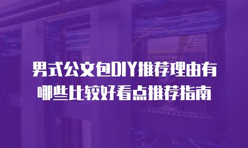 男式公文包DIY推荐理由有哪些比较好看点推荐指南