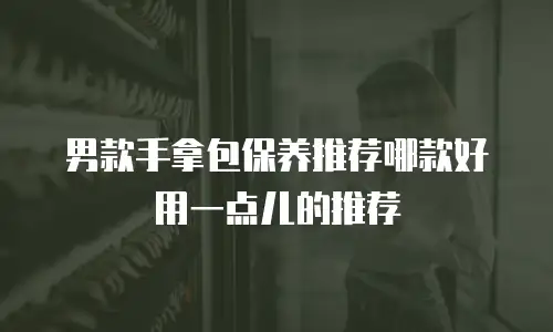 男款手拿包保养推荐哪款好用一点儿的推荐