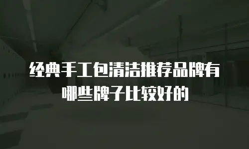经典手工包清洁推荐品牌有哪些牌子比较好的