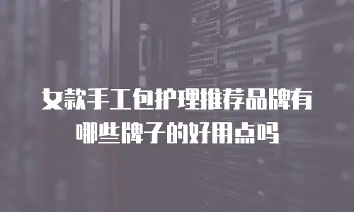 女款手工包护理推荐品牌有哪些牌子的好用点吗