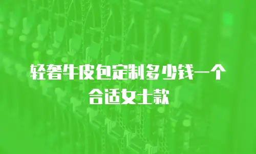 轻奢牛皮包定制多少钱一个合适女士款