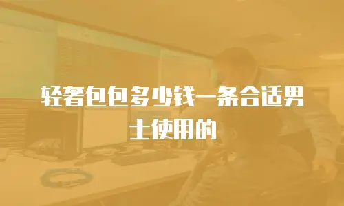 轻奢包包多少钱一条合适男士使用的